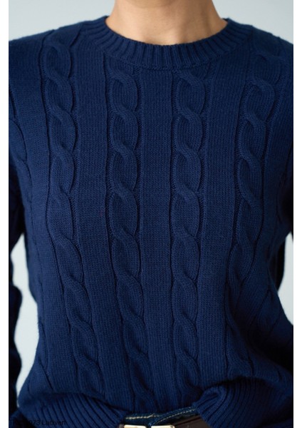 Kadın Basıc Saç Örgü Detaylı Kışlık Kazak fiyatları