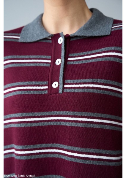 Kadın Erkek Yaka Yarım Düğmeli Triko Kazak fiyatları