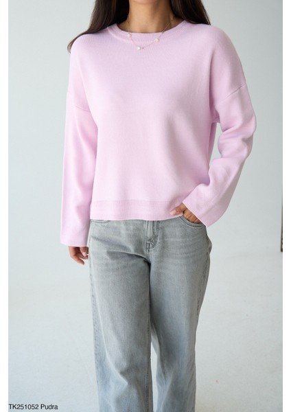 Kadın Ince Basic Bisiklet Yaka Sezonluk Triko Kazak fiyatları