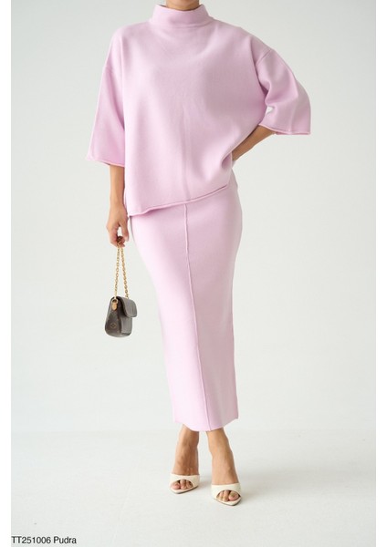 Kadın Triko Etek Kazak Ikili Takım fiyatları