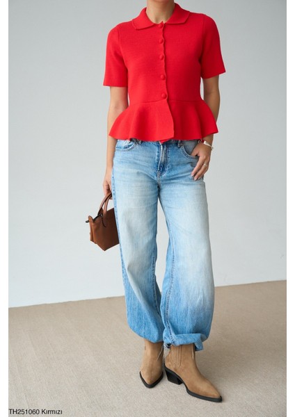 Kadın Erkek Yaka Ceket Tipi Düğmeli Kışlık Yarım Kol Hırka modelleri