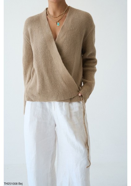 Triko Hırka Yandan Bağlamlı