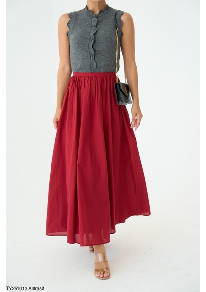 Kadın Yuvarlak Yaka Fırfır Detaylı Triko Yelek modelleri