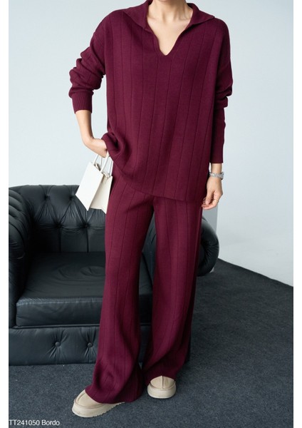 Kadın Triko Pantolon Kazak Ikili Takım fiyatları