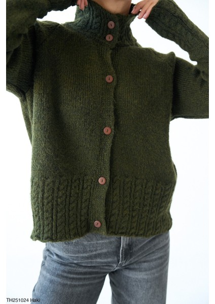 Erkek Yaka Düğmeli Triko Hırka modelleri