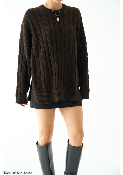 Kadın Örme Uzun Kışlık Triko Kazak fırsatları