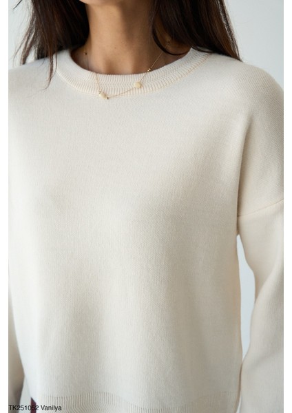 Kadın Ince Basic Bisiklet Yaka Sezonluk Triko Kazak fiyatları