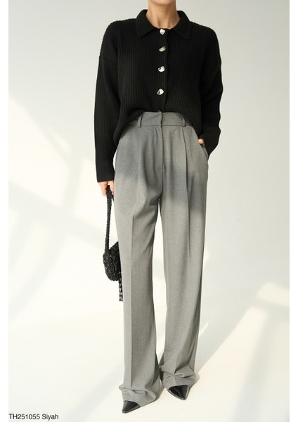 Kadın Erkek Yaka Fitilli Full Düğmeli Triko Hırka fiyatları