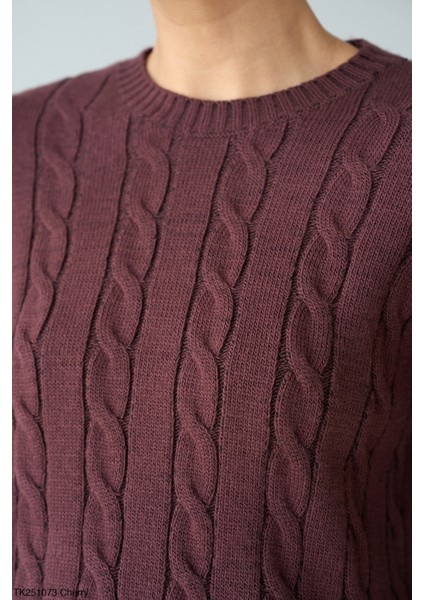 Kadın Basıc Saç Örgü Detaylı Kışlık Kazak fiyatları