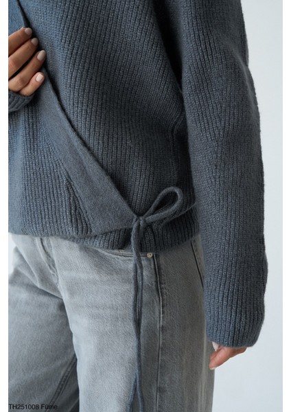 Triko Hırka Yandan Bağlamlı