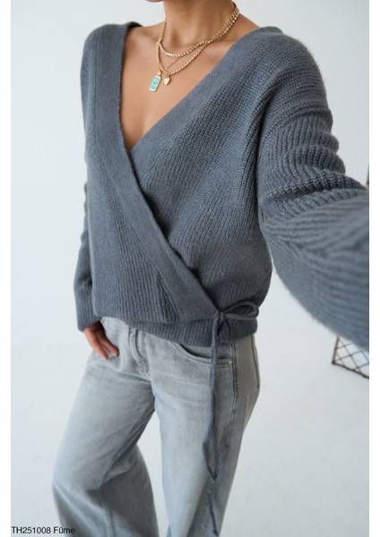 Triko Hırka Yandan Bağlamlı fiyatları