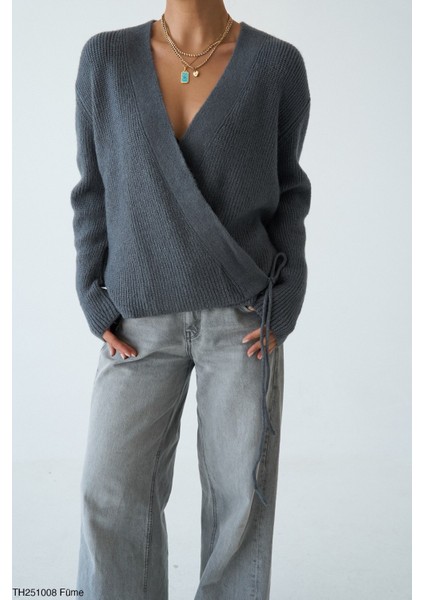 Triko Hırka Yandan Bağlamlı modelleri