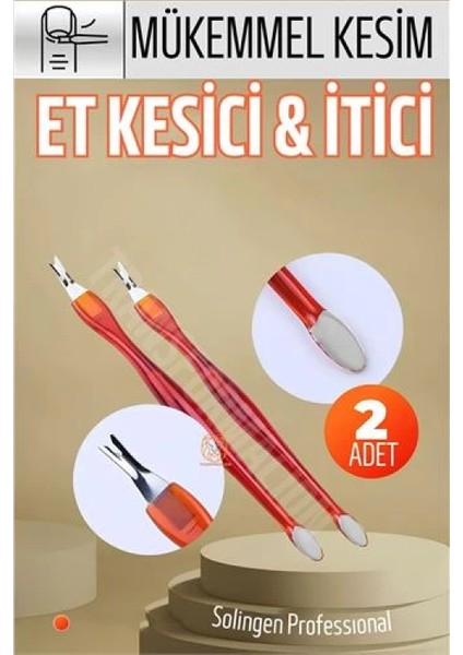 Ergonomik Tırnak Et Kesici Et Itici 2 Adet Solingen