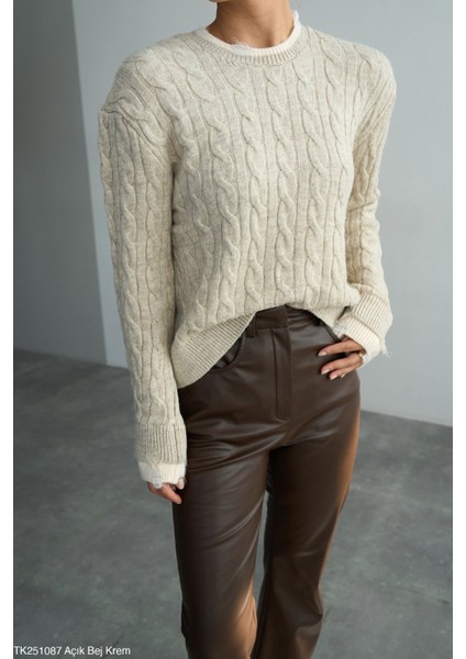 Kadın Basıc Örgü Detaylı Kışlık Kazak fiyatları