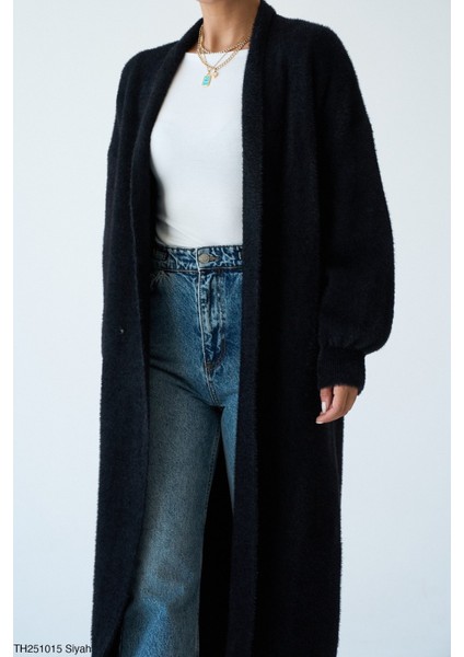 Peluș Uzun Hırka modelleri