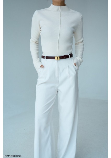 Kadın Yarım Boğaz Fitilli Body Kazak fiyatları