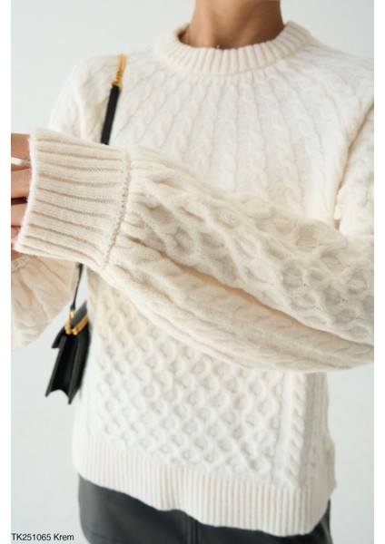 Kadın Bisiklet Yaka Triko Kazak fiyatları