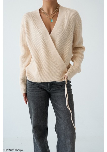 Triko Hırka Yandan Bağlamlı