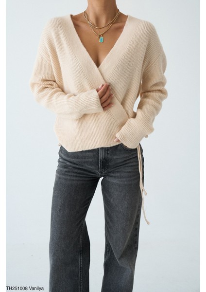 Triko Hırka Yandan Bağlamlı modelleri