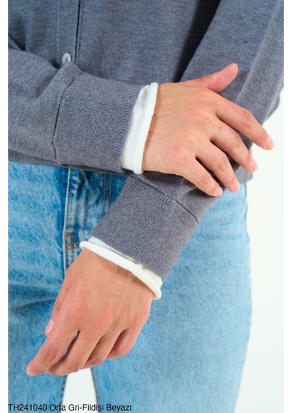 Kadın Full Düğmeli Ince Sezonluk Triko Hırka fırsatları