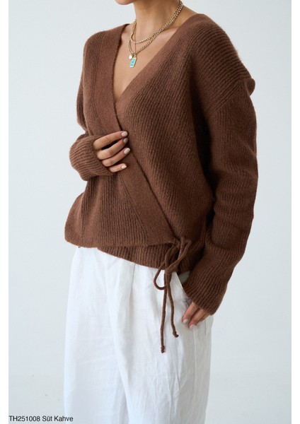 Triko Hırka Yandan Bağlamlı modelleri