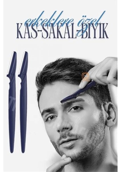 Erkek Kaş Şekillendirme Tüy Alma Jileti 2 Adet