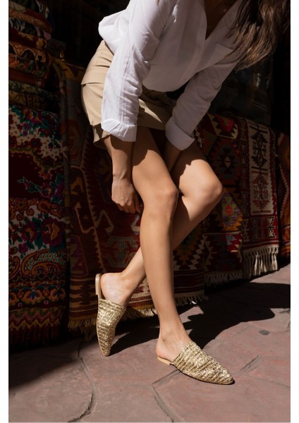 Rotte Kadin Siyah Örgu Hasir Terlik fiyatları