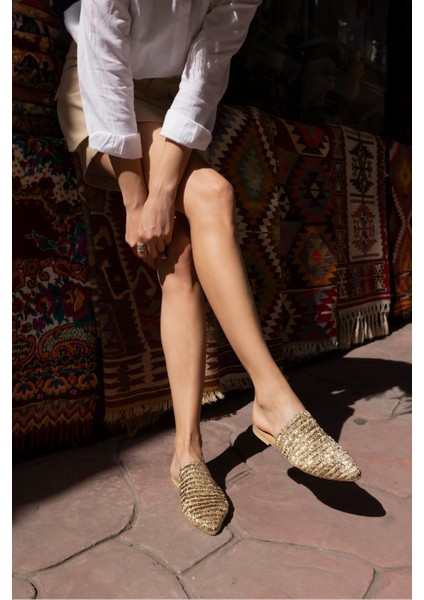 Rotte Kadin Siyah Örgu Hasir Terlik fırsatları