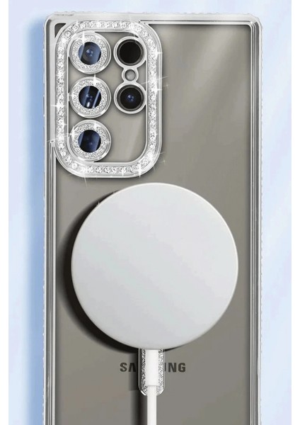 Samsung Galaxy S25 Ultra Kılıf Joke Simli Magneticsafe Kılıf - Pembe fiyatları