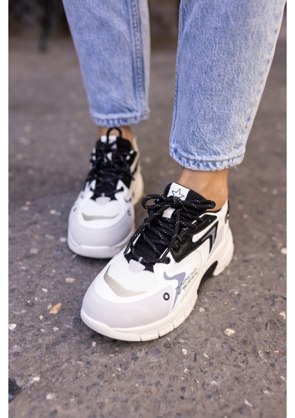 Desire Kadin Beyaz Bagcıklı Sneaker