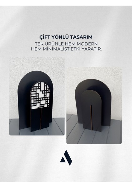 Lumea Ahşap Masa Lambası – Modern, Dekoratif ve Çift Yüzlü Aydınlatma (Siyah & Doğal Renk) fırsatları