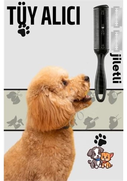 Kedi ve Köpek Çift Jiletli Tüy Alma Tarağı