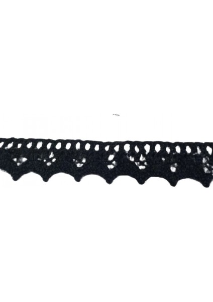 Kopanaki Dantel En 1,5 cm Siyah 5 Metre