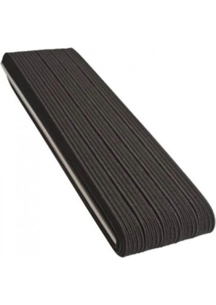 Lastik En 3 cm 10 Metre Siyah