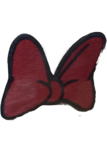 Aplike Ütü Ile Yapışan Küçük Kelebek Kırmızı Arma 3x2 cm
