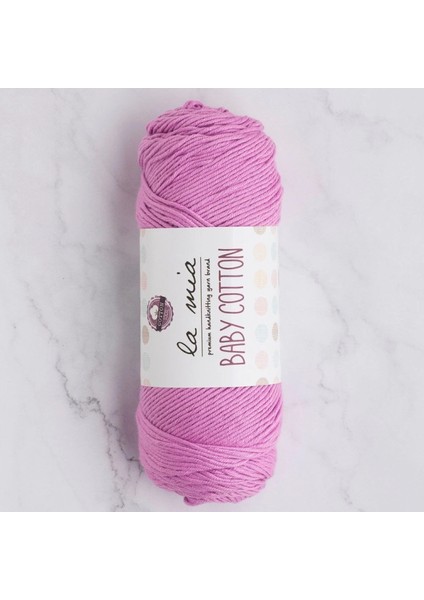 La Mia Baby Cotton Lila El Örgü Ipi - L048 - 33638