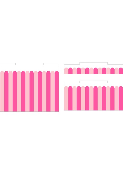 Trofast Pembe Dalgalı Temalı Sticker - Çocuk Odası Oyuncak Düzenleme Etiketi - Dayanıklı Folyo fiyatları