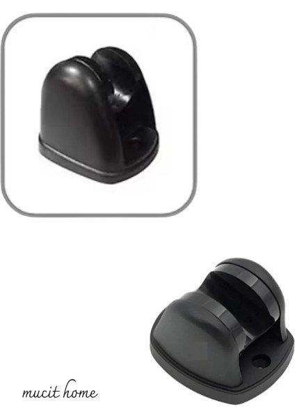 Siyah Mafsal Duş Başlığı Hortum Askısı