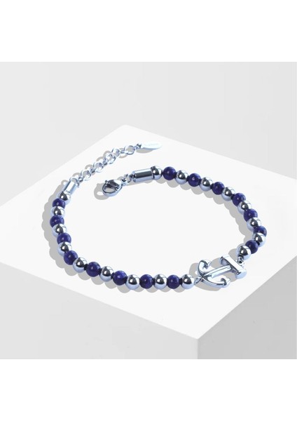 Deniz Çapası Lapis Çelik Erkek Bileklik
