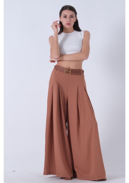 Kahve Ön Çift Pilikaşeli Pantolon 03030151.05