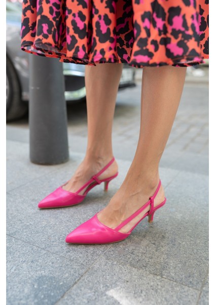 Leıla Kadın Fusya Topuklu Ayakkabi