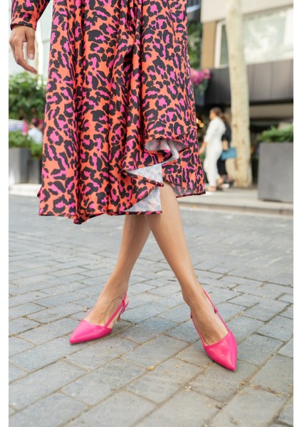 Leıla Kadın Fusya Topuklu Ayakkabi fiyatları