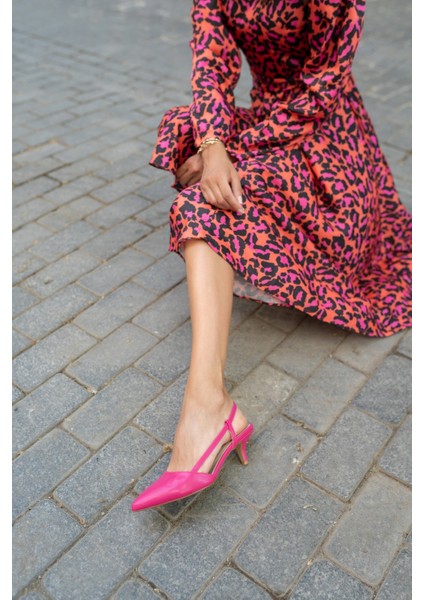 Leıla Kadın Fusya Topuklu Ayakkabi modelleri