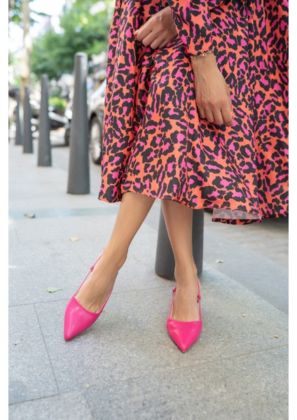 Leıla Kadın Fusya Topuklu Ayakkabi fırsatları