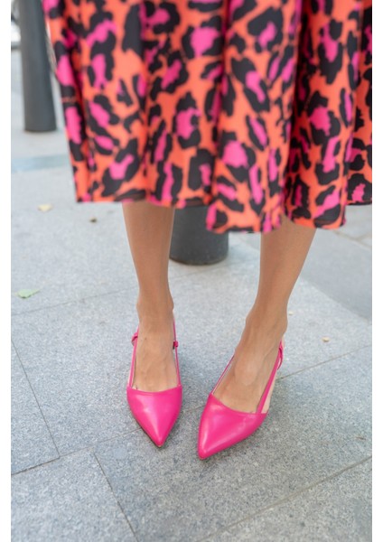 Leıla Kadın Fusya Topuklu Ayakkabi