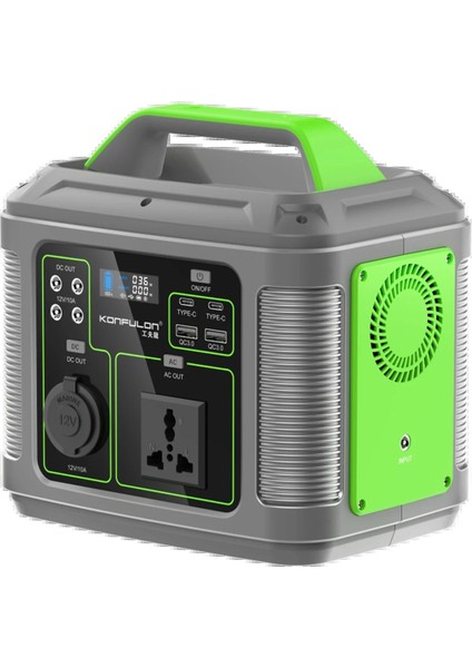 CN04 300W 60.000 Mah 5W LED Işıklı Kamp Şarj Pd 60W - GRI-(5796)