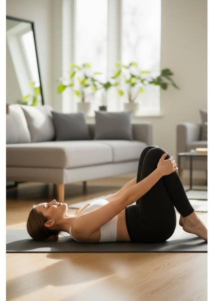 Ince Bel Biye Lastikli | Full Likralı Performans Taytı | Kadın Tayt