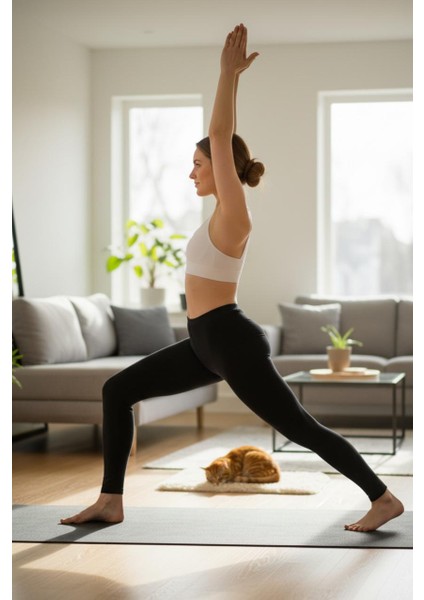 Ince Bel Biye Lastikli | Full Likralı Performans Taytı | Kadın Tayt fırsatları