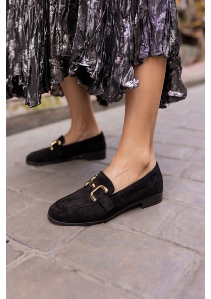 Trink Kadin Bej Gercek Deri Suet Loafer Ayakkabi indirimleri