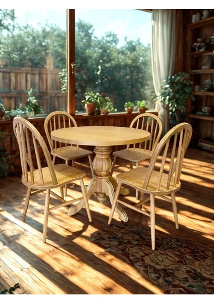 Baba Ayak Masa Takımı Sabit 100X100